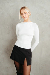 Ashley Ruched Long Sleeve Top