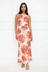 Peach Fever Maxi Dress Orange