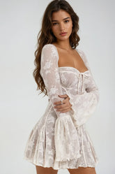 Anissa Vintage Lace Mini Dress