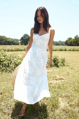 Porcelain Princess Maxi Dress White