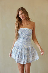 Emmerson Smocked Floral Mini Dress