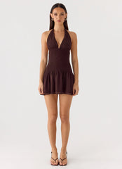 Holden Mini Dress - Chocolate