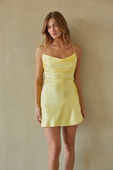 Logan Cowl Neck Mini Dress