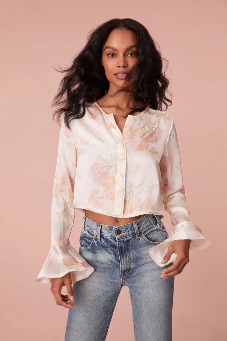 Lyndon Floral Bell Sleeve Top