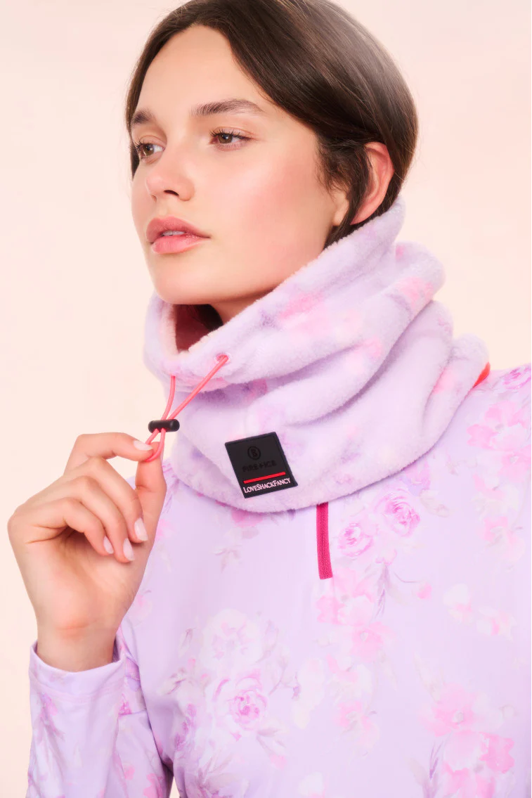 BOGNER FIRE+ICE x LoveShackFancy Arian Neck Gaiter - HIBISCUS