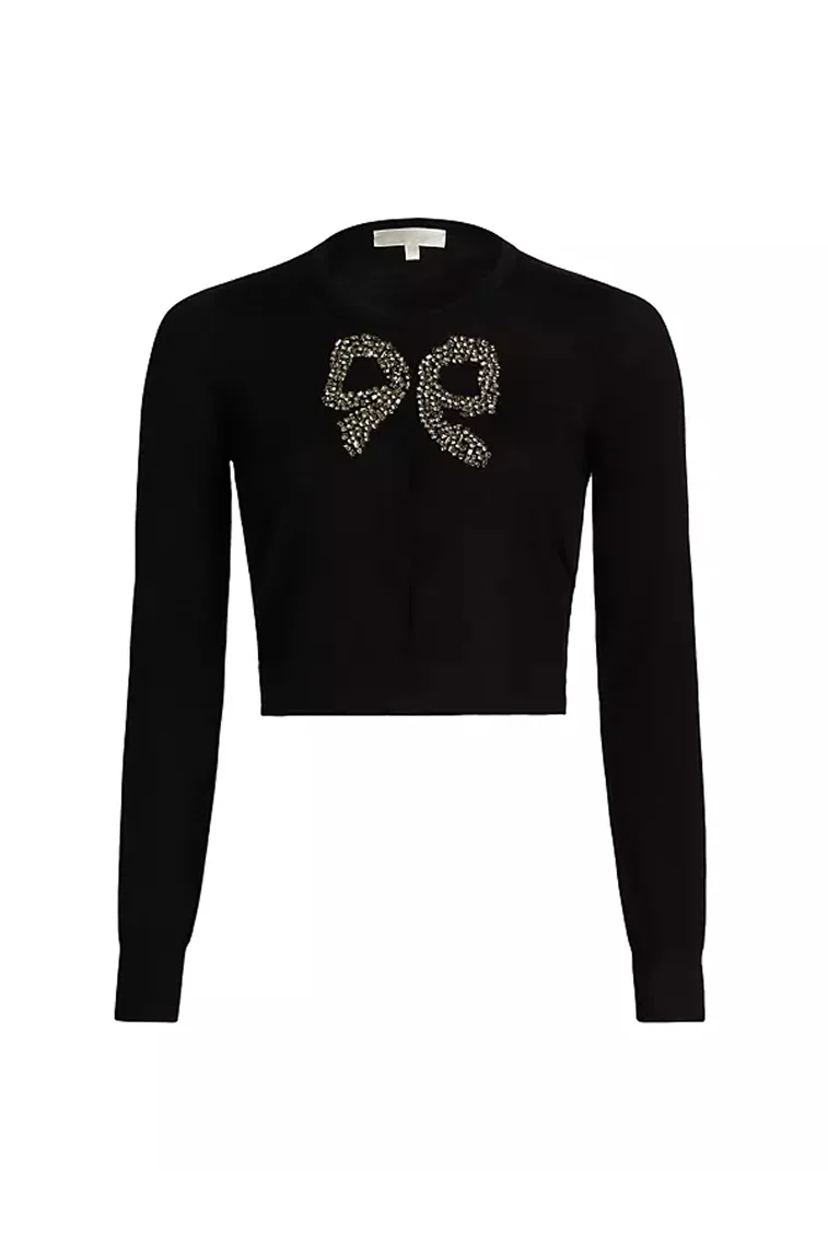 Modine Embellished Wool Cardigan