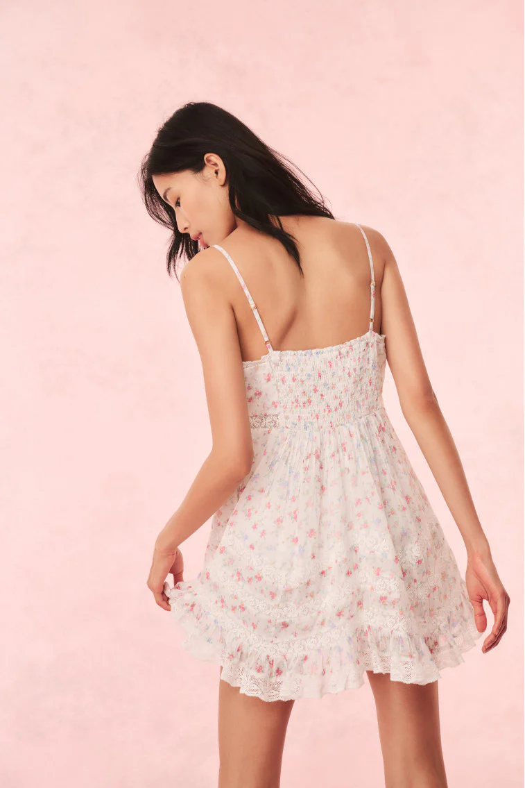 Alonna Cotton Floral Mini Dress