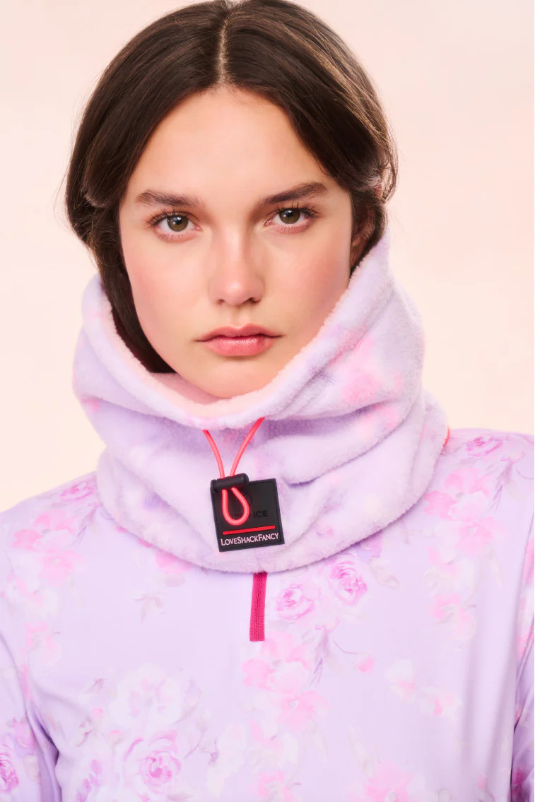 BOGNER FIRE+ICE x LoveShackFancy Arian Neck Gaiter - HIBISCUS
