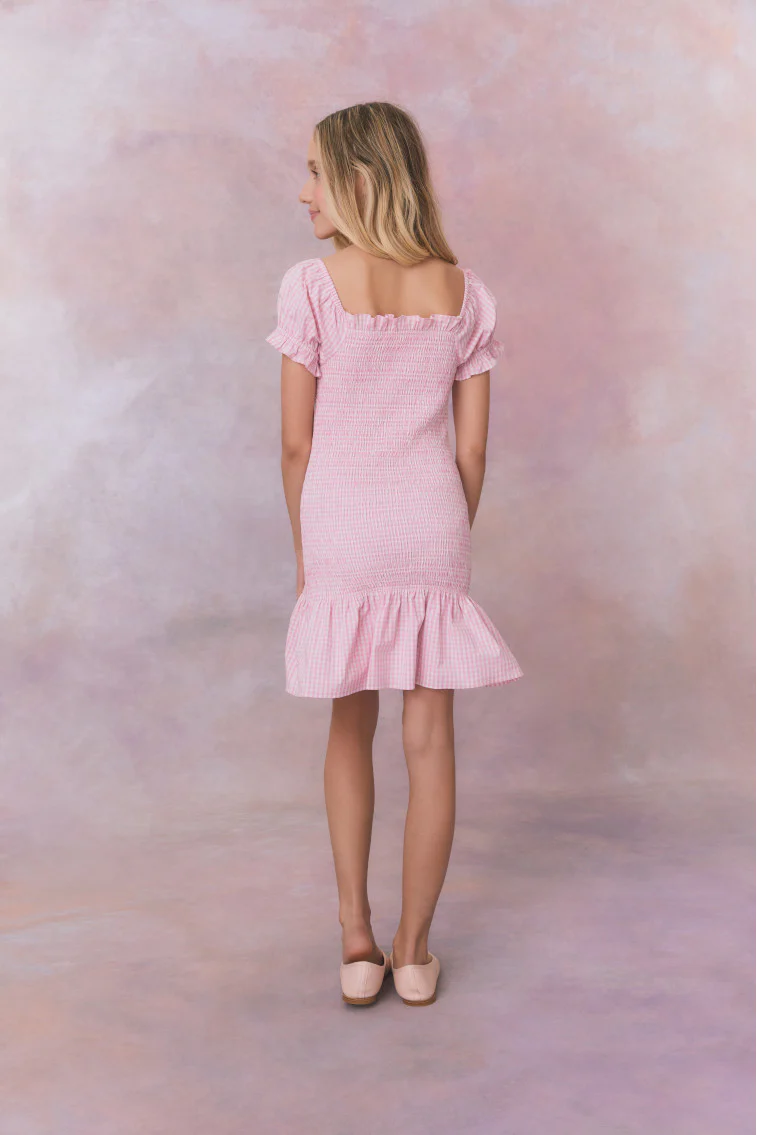 Girls Mosa Gingham Dress