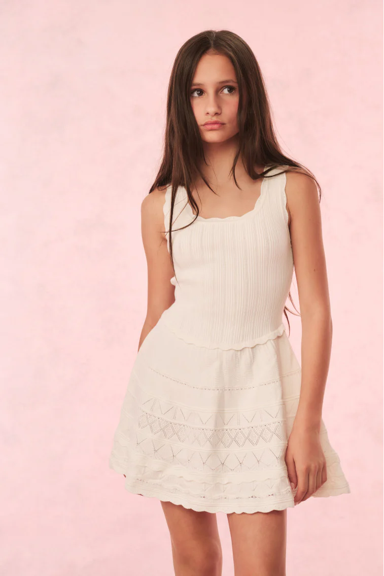 Girls Ronellia Dress - IVORY