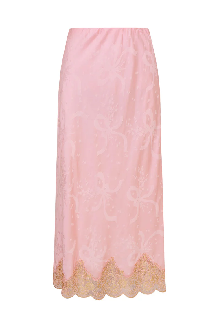 Malina Silk-Blend Jacquard Maxi Skirt