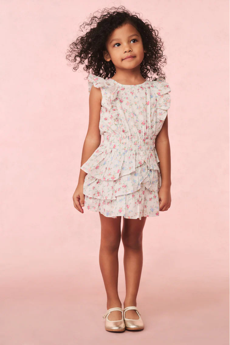 Girls Decker Cotton Floral Dress