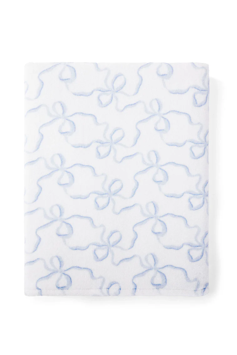 Cotton Bath Towel in Bow Print
