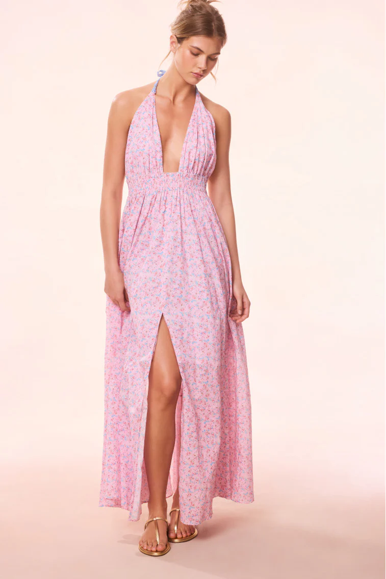 Love Re-Edition Floral Halter Dress
