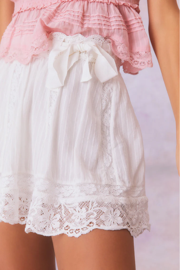 Matera Cotton Stripe Mini Skirt