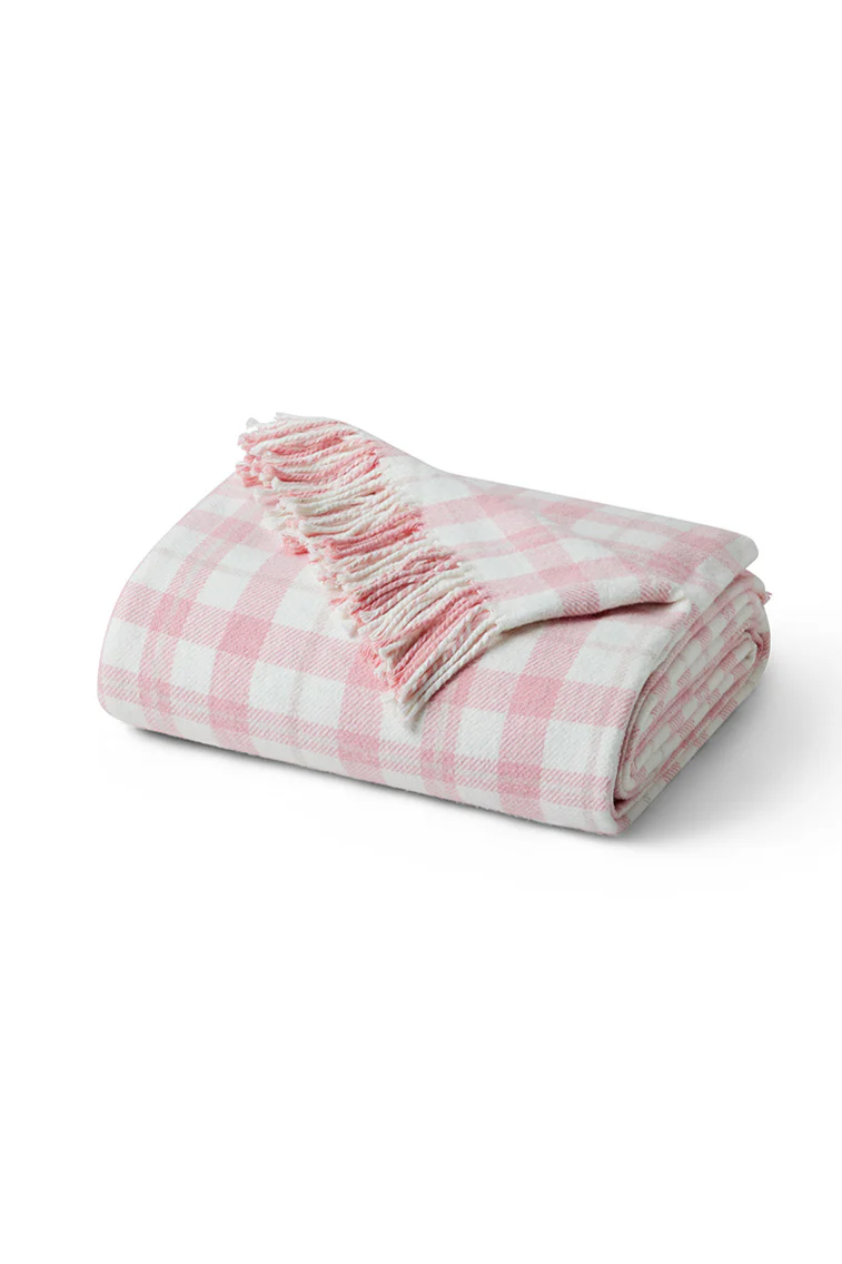 Plaid Cotton Throw Blanket